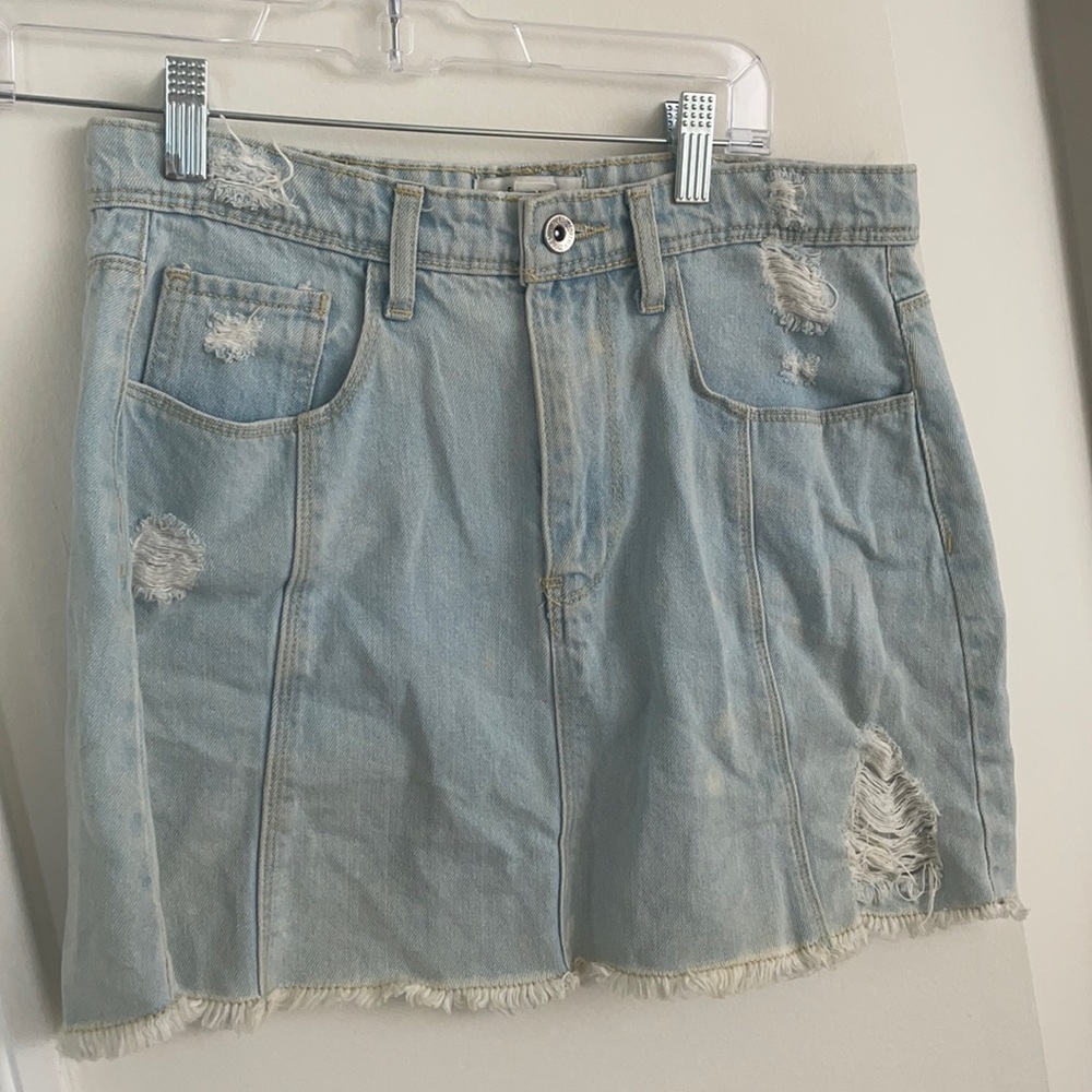 Forever 21 light denim skirt